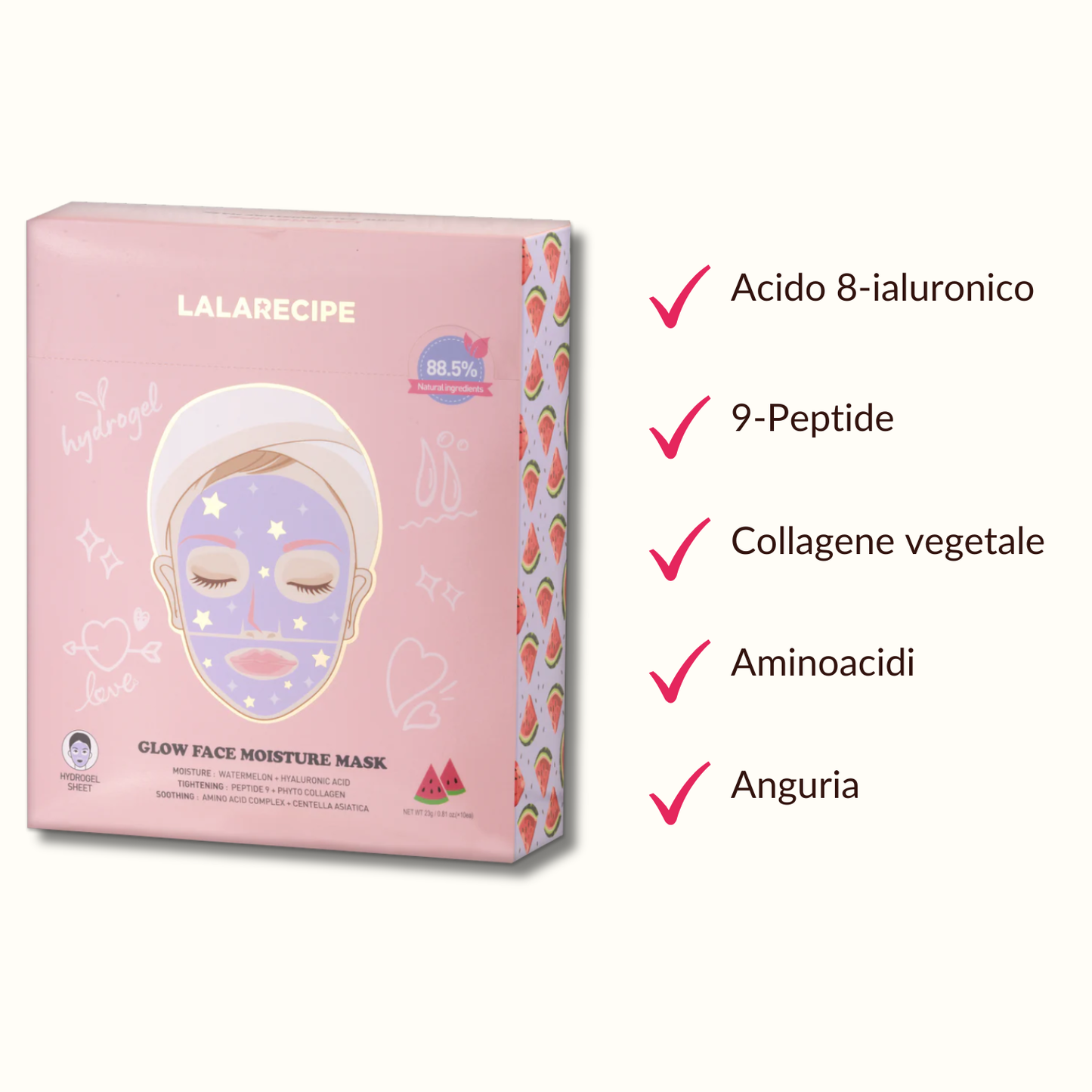 Maschera Viso - Estratto di Anguria