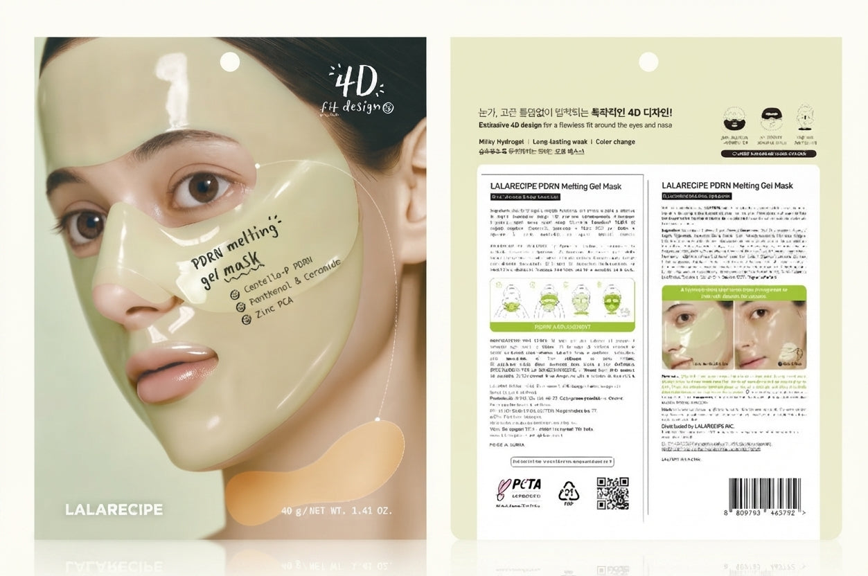 PDRN Melting Gel Mask - Maschera Viso Idrogel Lenitiva Rigenerante 4D