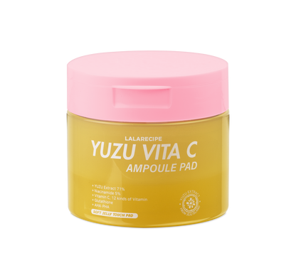 Yuzu Vita C Ampoule Pad - Confezione di dischetti viso illuminanti coreani.