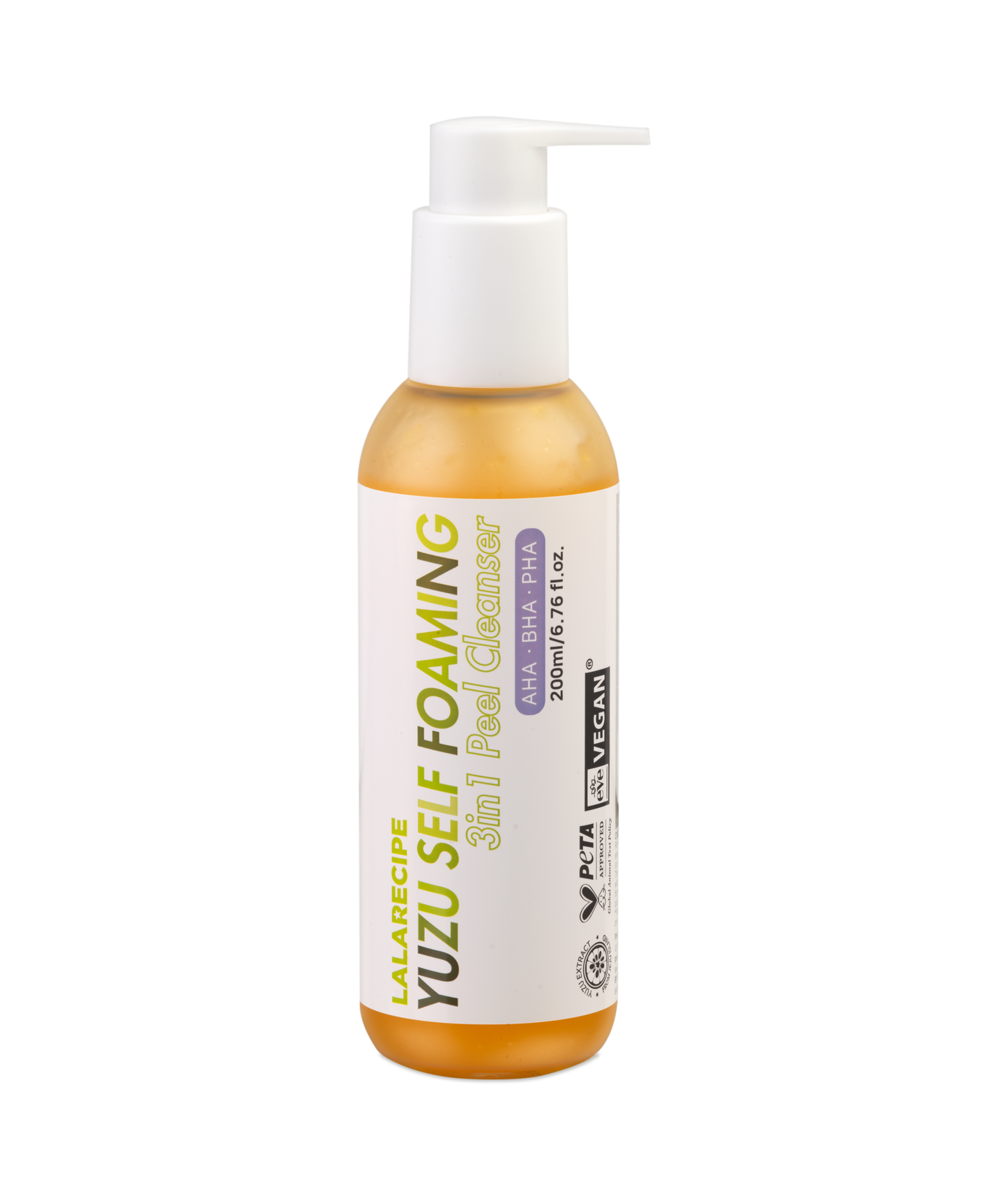 Yuzu Vita C Self Foaming - Detergente viso coreano 3 in 1 con Vitamina C.