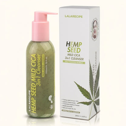 Hemp Seed Self Foaming - Detergente  3in1 idratante anti-macchie